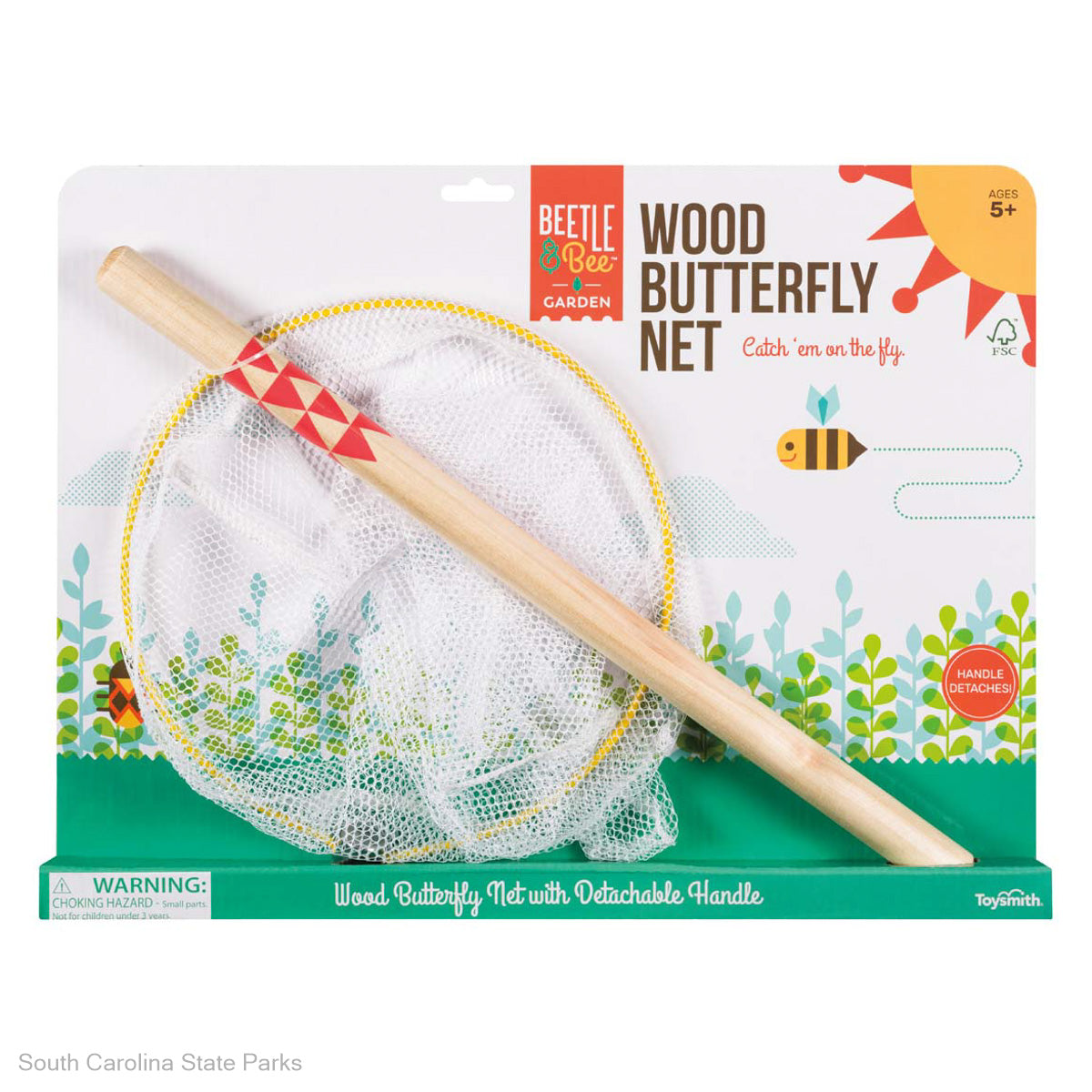 TOY WOOD BUTTERFLY NET