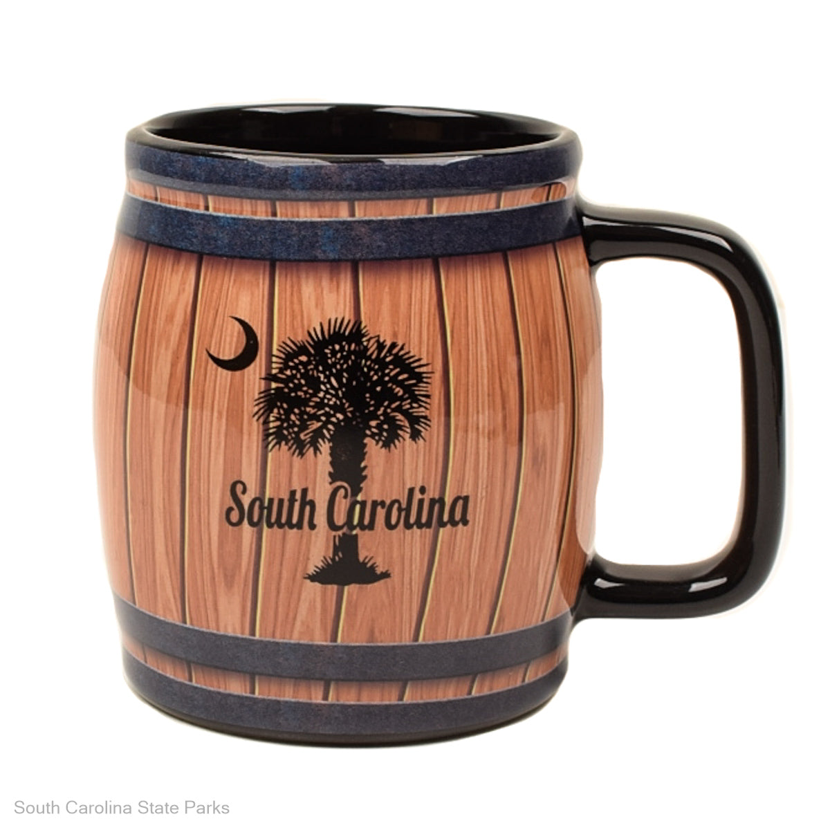 SC PALM & MOON BARREL MUG