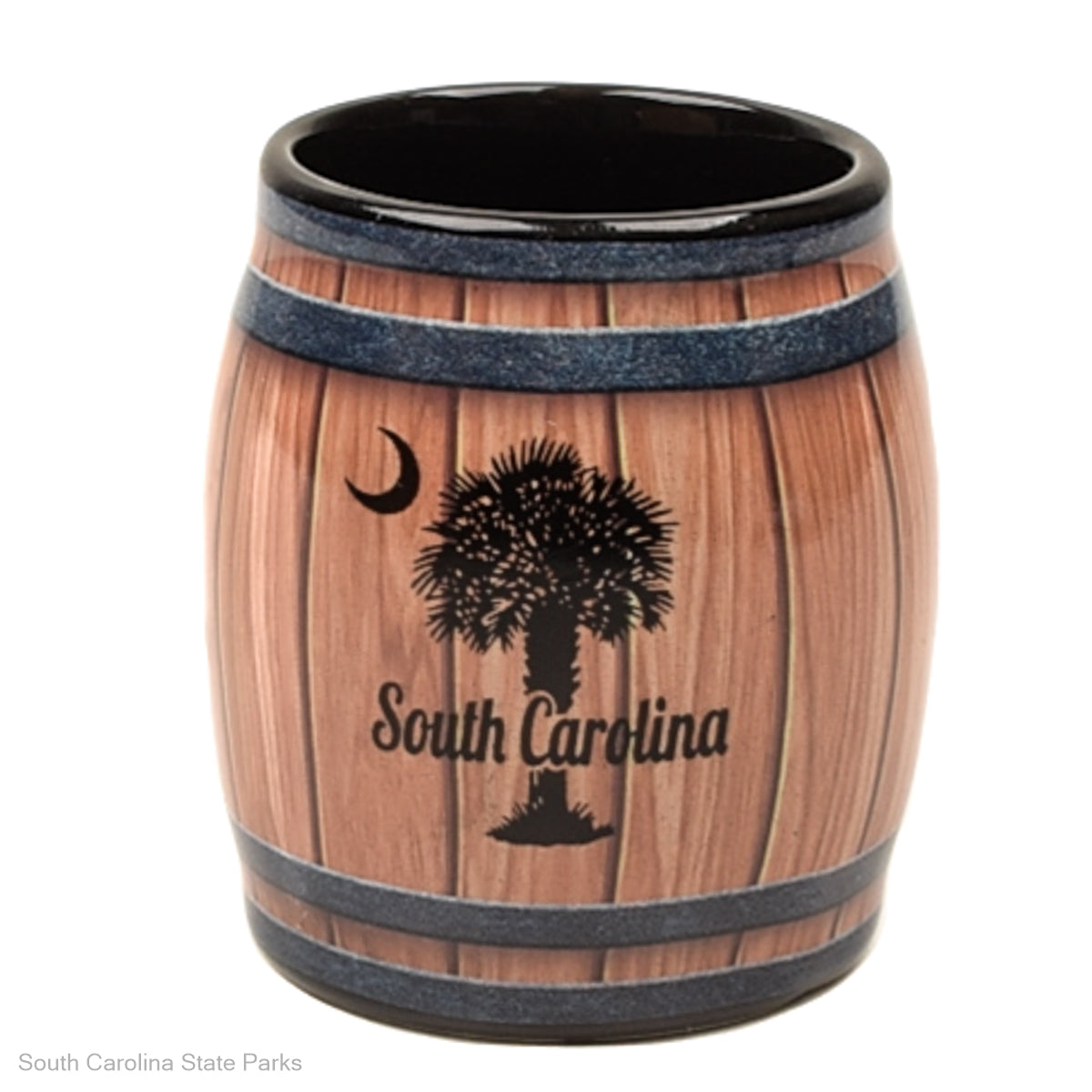 SC PALM & MOON BARREL 3 OZ SHOT GLASS