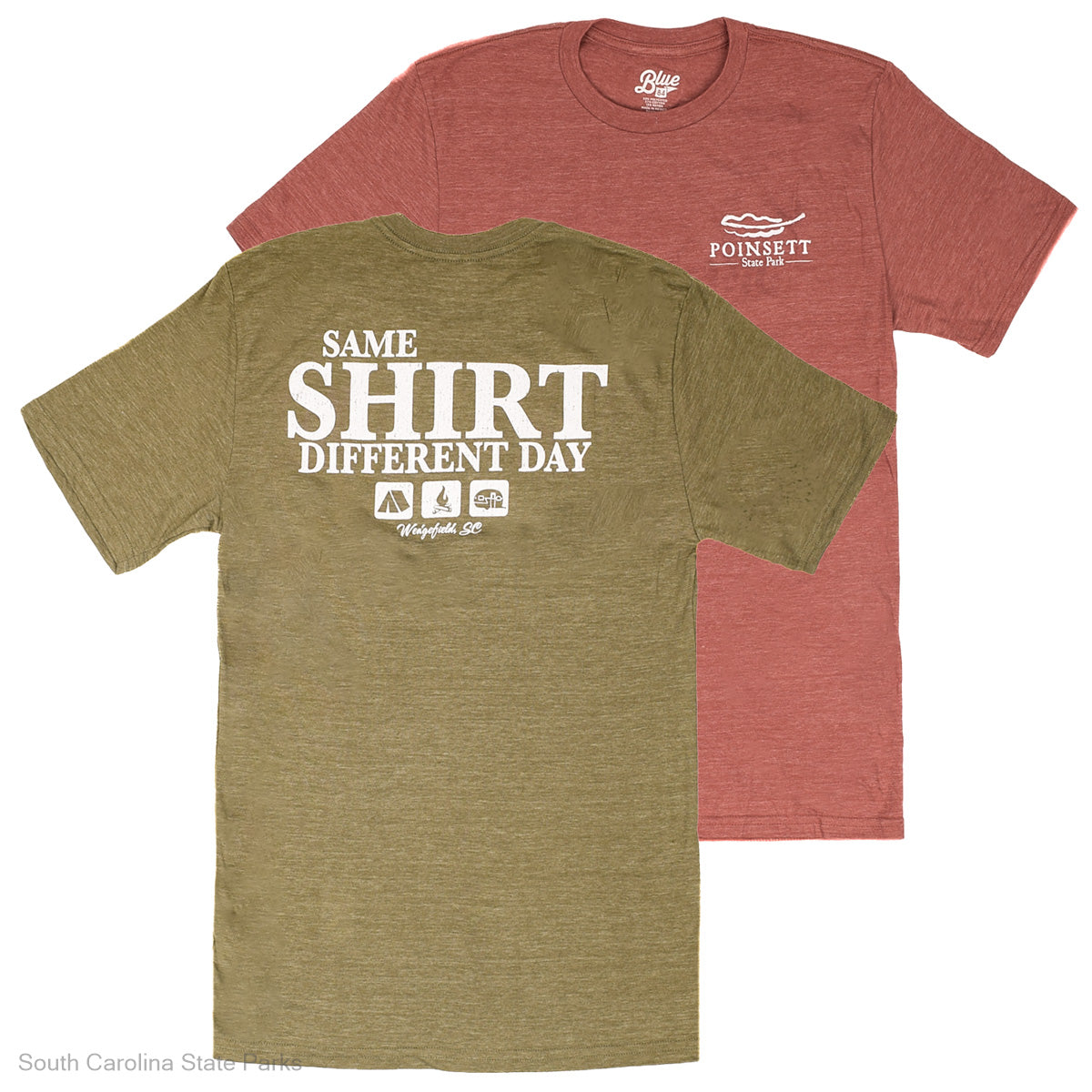 SAME DAY DIFFERENT SHIRT POINSETT STATE PARK TEE
