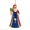 ORNAMENT SOUTH CAROLINA BLUE SANTA PALMETTO