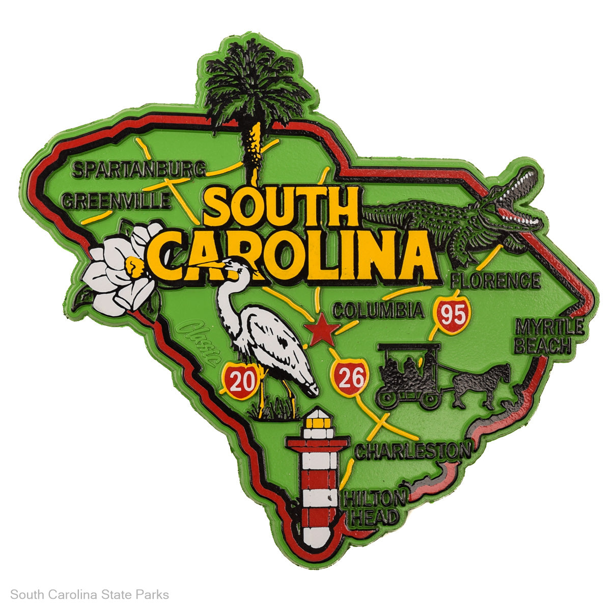 MAGNET SC COLORFUL MAP