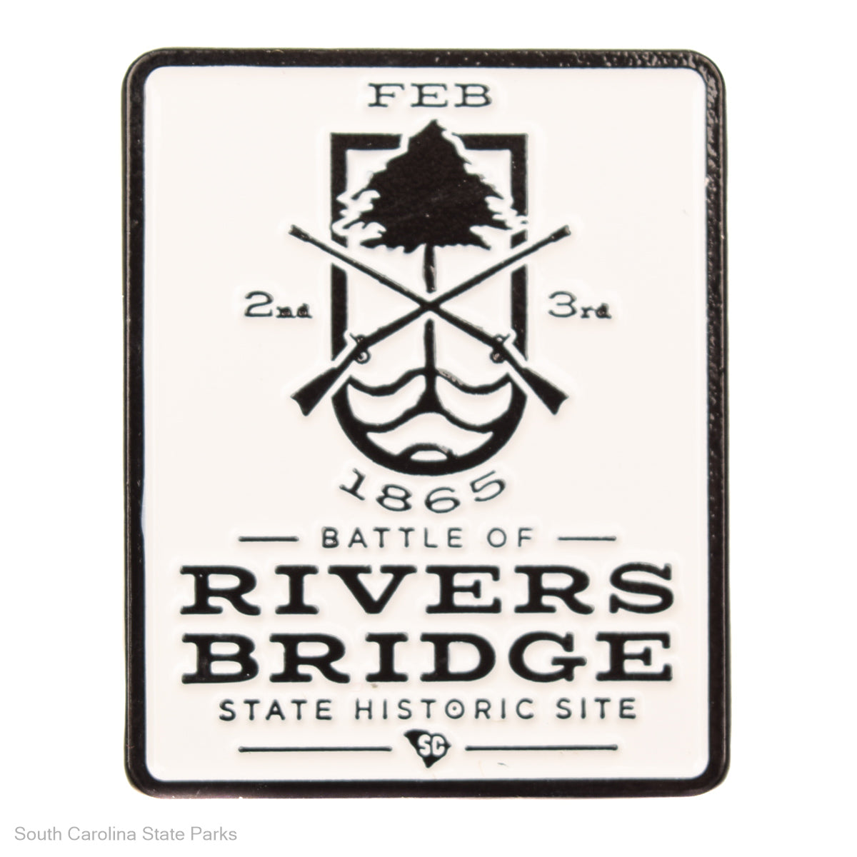 LAPEL PIN-RIVERS BRIDGE HS LOGO