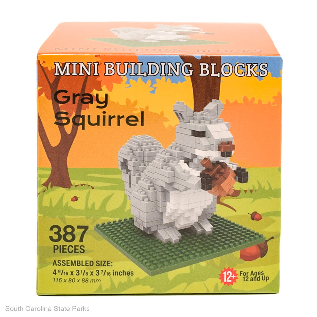 MINI GRAY SQUIRREL BUILDING BLOCKS