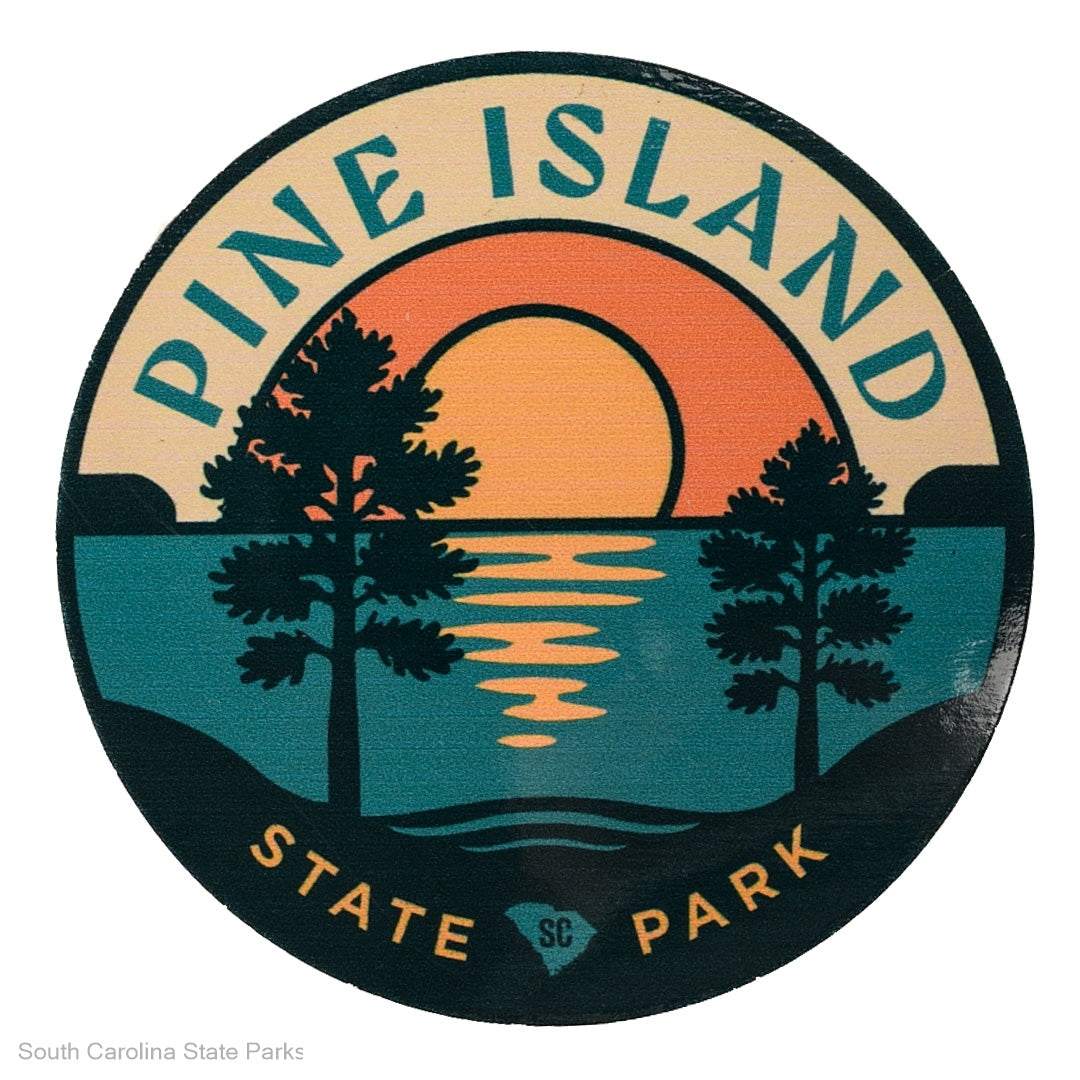 PINE ISLAND  STATE PARK LOGO WOODEN MAGNET