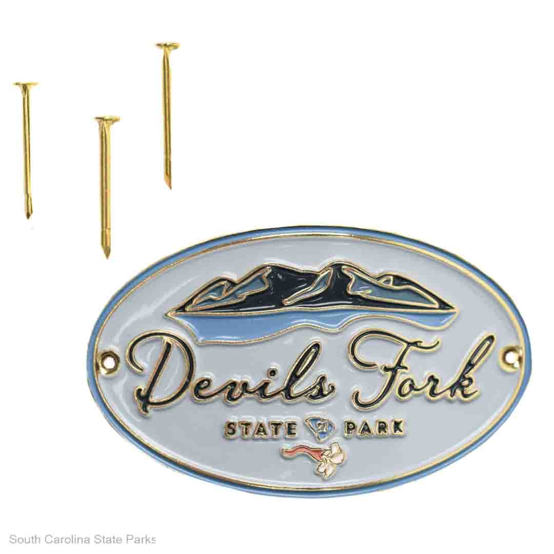 DEVILS FORK SP LOGO HIKING MEDALLION