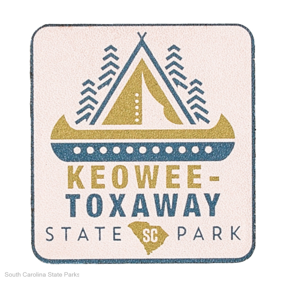 KEOWEE-TOXAWAY LEATHER MEDALLION