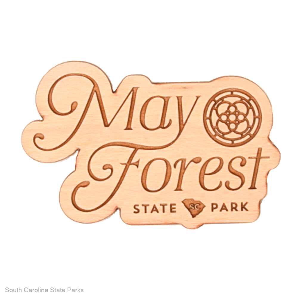 MAGNET WOODEN MAY FOREST LOGO