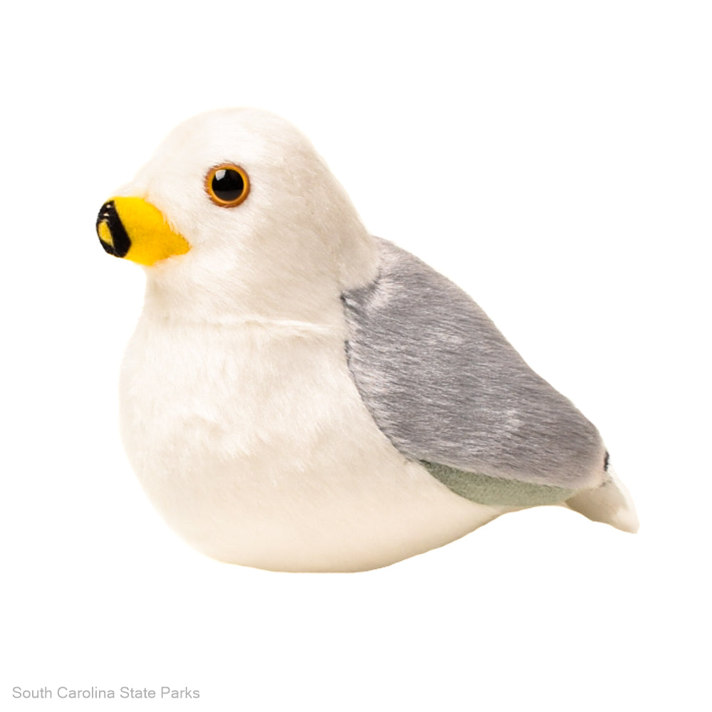 PLUSH RING BILLED GULL AUDUBON BIRD WITH SOUND