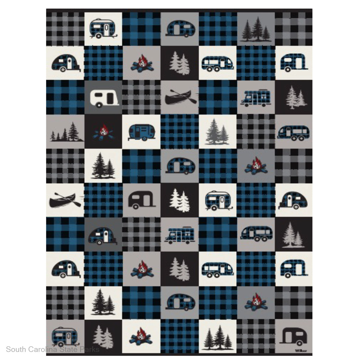 BLANKET PATCHWORK CAMPER