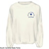 LADIES LONG SLEEVE CORDED CREW NECK TEE PALMETTO & MOON SC STATE PARKS