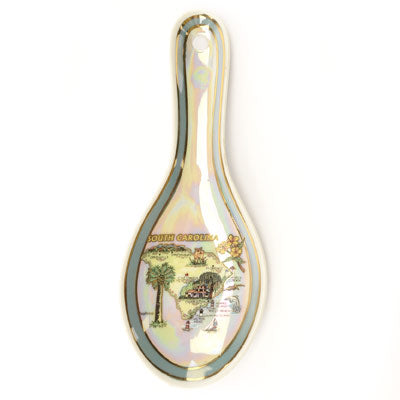 Souvenir Collectible South Carolina Map Spoon Rest - ADI01063