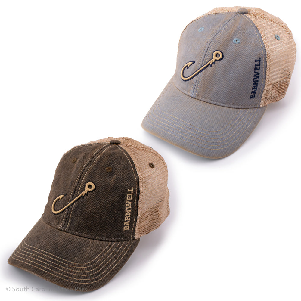 Barnwell Fishing Hook Mesh Trucker Hat - ADI01869 Barnwell Fishing Hook Mesh Trucker Hat - ADI01869