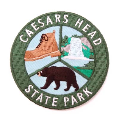 Caesars Head State Park Round Iron-On-Patch
