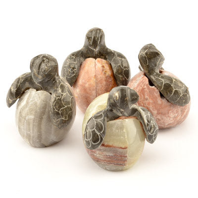Carved Marble Turtle Hatchling - HBI00676