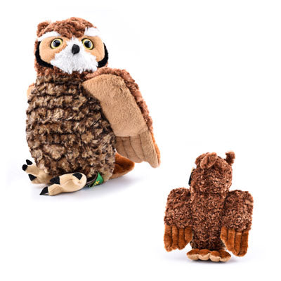 12" Stuffed Animal Great Horned Owl - HKSI000024