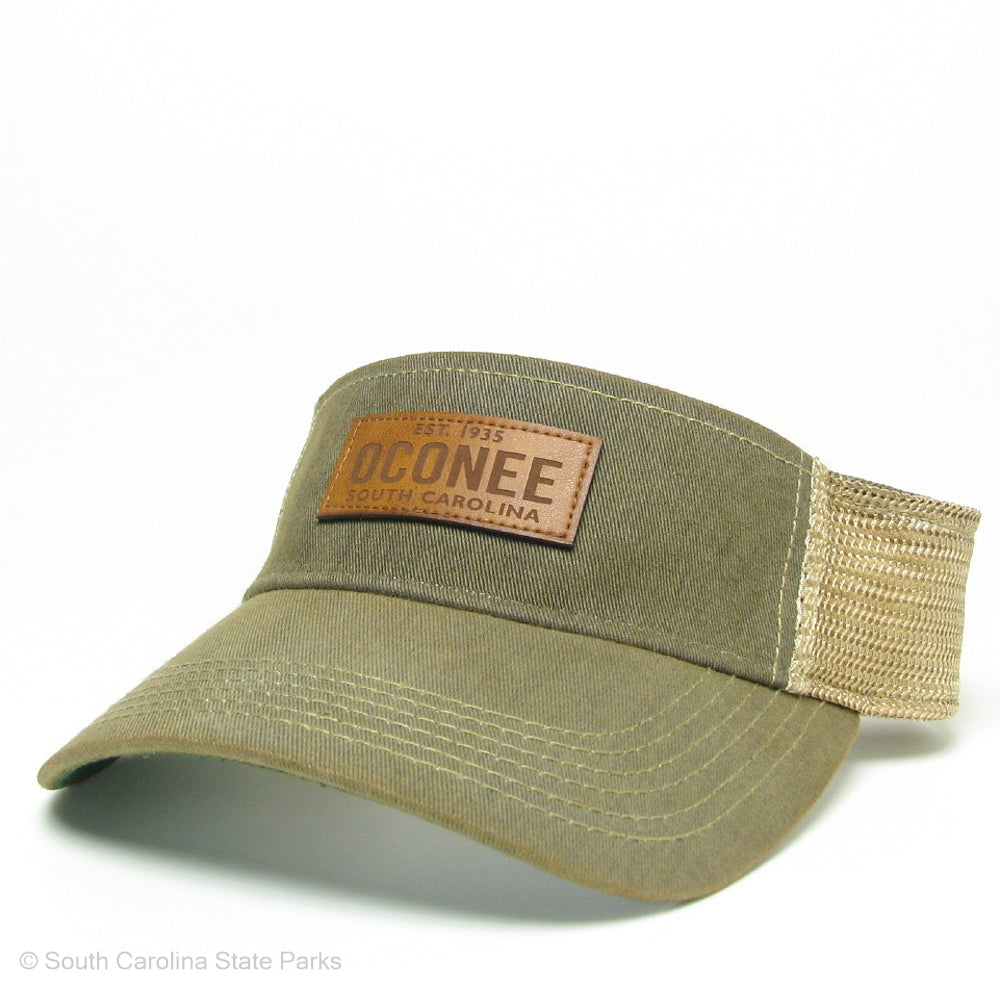 Oconee State Park Visor Hat with Leather Patch